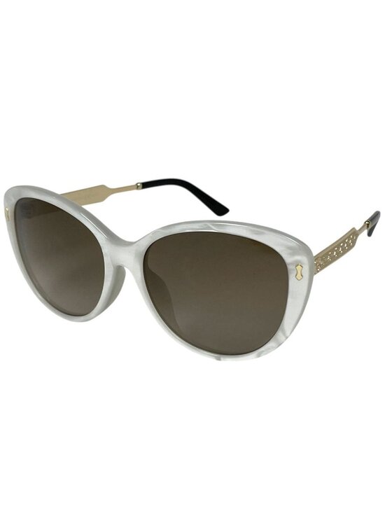 Gucci Sunglasses Interlocking Gradient Acetate White Gold Eyewear main image 6